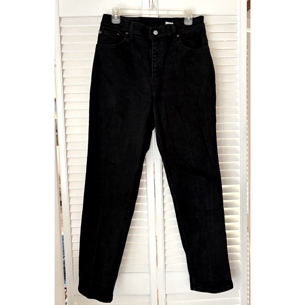 Vintage Levis 550 Womens
Relaxed Fit Tapered Leg Jeans Black Sz 12 Mis M